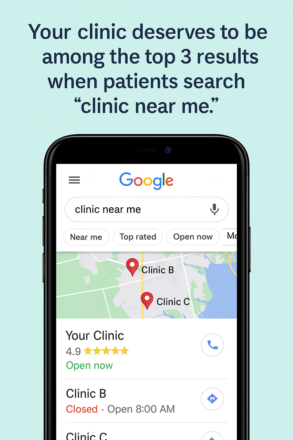 Local SEO for clinics - dominating near me searches